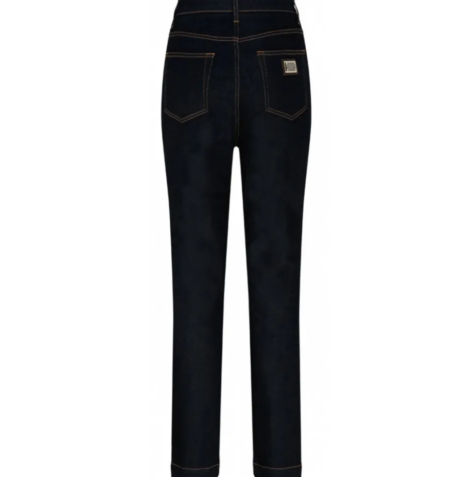 Dolce & Gabbana - Dark Navy Cotton Skinny Jeans - Dolce & Gabbana Exclusive Luxury Collection - Avvenice