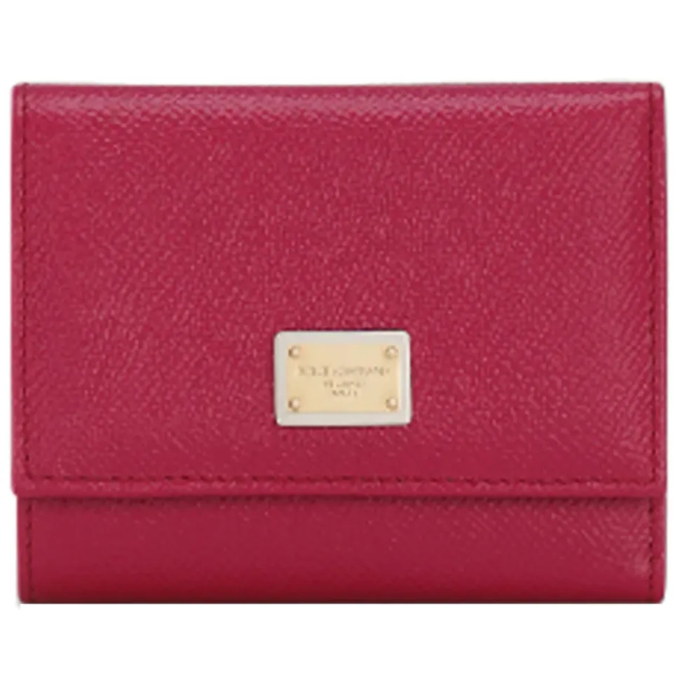 Dolce & Gabbana - Dauphine Calfskin French-Flap Wallet - Dolce & Gabbana Exclusive Luxury Collection - Avvenice