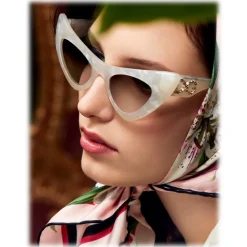 Dolce & Gabbana - Devotion Sunglasses - White - Dolce & Gabbana Eyewear - Avvenice