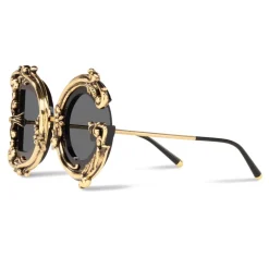 Dolce & Gabbana - Devotion Sunglasses - Black & Gold - Dolce & Gabbana Eyewear - Avvenice
