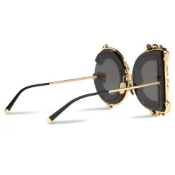 Dolce & Gabbana - Devotion Sunglasses - Black & Gold - Dolce & Gabbana Eyewear - Avvenice