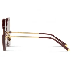 Dolce & Gabbana - DG Glitter Sunglasses - Bordeaux & Gold - Dolce & Gabbana Eyewear - Avvenice