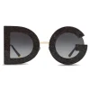 Dolce & Gabbana - DG Glitter Sunglasses - Black & Gold - Dolce & Gabbana Eyewear - Avvenice