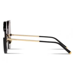 Dolce & Gabbana - DG Glitter Sunglasses - Black & Gold - Dolce & Gabbana Eyewear - Avvenice