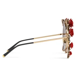 Dolce & Gabbana - DG Leo & Rose Sunglasses - Gold - Dolce & Gabbana Eyewear - Avvenice