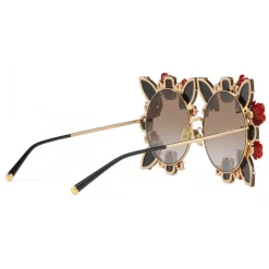 Dolce & Gabbana - DG Leo & Rose Sunglasses - Gold - Dolce & Gabbana Eyewear - Avvenice