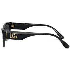 Dolce & Gabbana - DG Monogram Sunglasses - Black - Dolce & Gabbana Eyewear - Avvenice