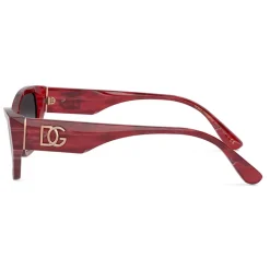 Dolce & Gabbana - DG Monogram Sunglasses - Burgundy - Dolce & Gabbana Eyewear - Avvenice