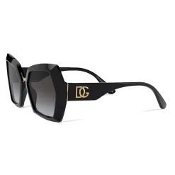 Dolce & Gabbana - DG Monogram Sunglasses - Black - Dolce & Gabbana Eyewear - Avvenice