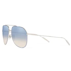Dolce & Gabbana - Diagonal Cut Sunglasses - Silver - Dolce & Gabbana Eyewear - Avvenice