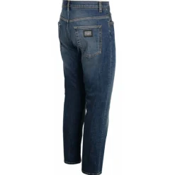 Dolce & Gabbana - Distressed Blue Cotton Loose Fit Jeans - Dolce & Gabbana Exclusive Luxury Collection - Avvenice