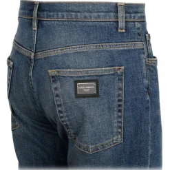 Dolce & Gabbana - Distressed Blue Cotton Loose Fit Jeans - Dolce & Gabbana Exclusive Luxury Collection - Avvenice