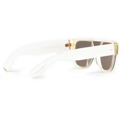 Dolce & Gabbana - Domenico Mask Sunglasses - White - Dolce & Gabbana Eyewear - Avvenice