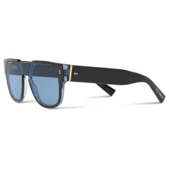 Dolce & Gabbana - Domenico Mask Sunglasses - Black Blue - Dolce & Gabbana Eyewear - Avvenice