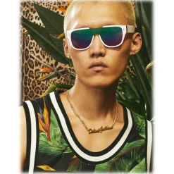 Dolce & Gabbana - Domenico Mask Sunglasses - White Rainbow - Dolce & Gabbana Eyewear - Avvenice