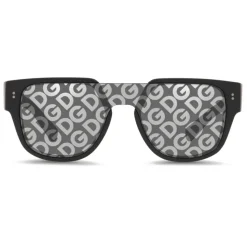 Dolce & Gabbana - Domenico Mask Sunglasses - Black - DG Logo - Dolce & Gabbana Eyewear - Avvenice