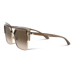 Dolce & Gabbana - Double Line Sunglasses - Brown Gold - Dolce & Gabbana Eyewear - Avvenice