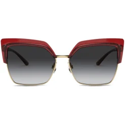 Dolce & Gabbana - Double Line Sunglasses - Burgundy Gold - Dolce & Gabbana Eyewear - Avvenice
