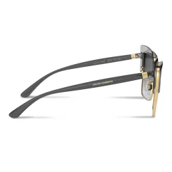 Dolce & Gabbana - Double Line Sunglasses - Grey Gold - Dolce & Gabbana Eyewear - Avvenice