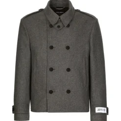 Dolce & Gabbana - Double-Breasted Cashmere-Blend Pea Coat - Dolce & Gabbana Exclusive Luxury Collection - Avvenice