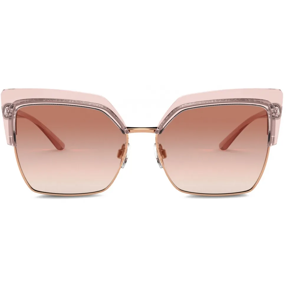 Dolce & Gabbana - Double Line Sunglasses - Pink Gold - Dolce & Gabbana Eyewear - Avvenice