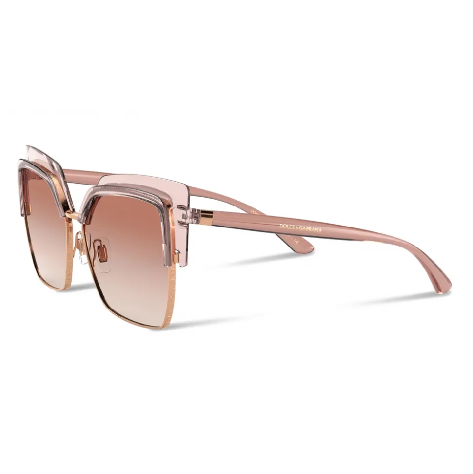 Dolce & Gabbana - Double Line Sunglasses - Pink Gold - Dolce & Gabbana Eyewear - Avvenice