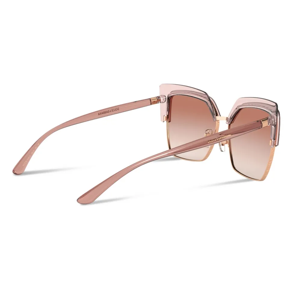 Dolce & Gabbana - Double Line Sunglasses - Pink Gold - Dolce & Gabbana Eyewear - Avvenice