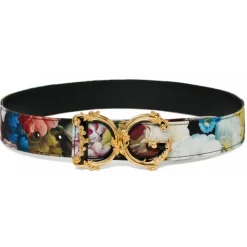 Dolce & Gabbana - Floral Print Belt - Dolce & Gabbana Exclusive Luxury Collection - Avvenice