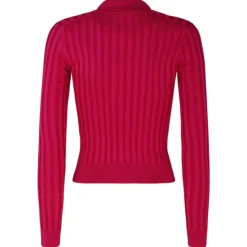 Dolce & Gabbana - Fuchsia Silk Cropped Polo Shirt - Dolce & Gabbana Exclusive Luxury Collection - Avvenice