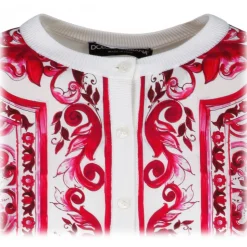 Dolce & Gabbana - Fucsia Maiolica Print Cardigan - Dolce & Gabbana Exclusive Luxury Collection - Avvenice