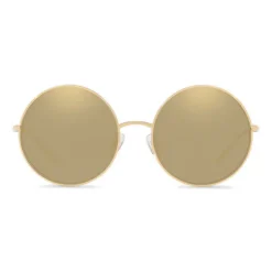 Dolce & Gabbana - Gold Plated Round Sunglasses - Gold Plated - Dolce & Gabbana Eyewear - Avvenice
