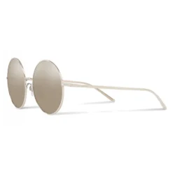 Dolce & Gabbana - Gold Plated Round Sunglasses - Silver Plated - Dolce & Gabbana Eyewear - Avvenice