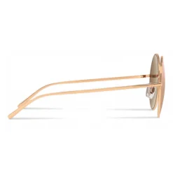 Dolce & Gabbana - Gold Plated Round Sunglasses - Rose Gold Plated - Dolce & Gabbana Eyewear - Avvenice