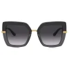 Dolce & Gabbana - Half Print Sunglasses - Black - Dolce & Gabbana Eyewear - Avvenice
