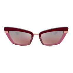 Dolce & Gabbana - Half Print Sunglasses - Burgundy - Dolce & Gabbana Eyewear - Avvenice