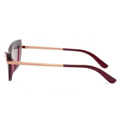 Dolce & Gabbana - Half Print Sunglasses - Burgundy - Dolce & Gabbana Eyewear - Avvenice