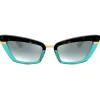 Dolce & Gabbana - Half Print Sunglasses - Havana Turquoise - Dolce & Gabbana Eyewear - Avvenice