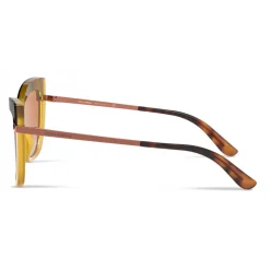 Dolce & Gabbana - Half Print Sunglasses - Havana Orange - Dolce & Gabbana Eyewear - Avvenice