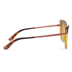 Dolce & Gabbana - Half Print Sunglasses - Havana Orange - Dolce & Gabbana Eyewear - Avvenice