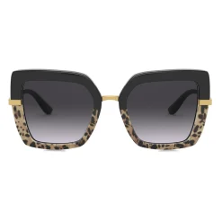 Dolce & Gabbana - Half Print Sunglasses - Black - Dolce & Gabbana Eyewear - Avvenice