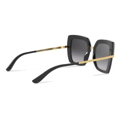 Dolce & Gabbana - Half Print Sunglasses - Black - Dolce & Gabbana Eyewear - Avvenice