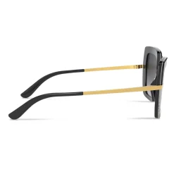 Dolce & Gabbana - Half Print Sunglasses - Black - Dolce & Gabbana Eyewear - Avvenice