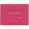 Dolce & Gabbana - Hot Pink Calf Leather Embossed Logo Cardholder - Dolce & Gabbana Exclusive Luxury Collection - Avvenice