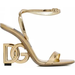 Dolce & Gabbana - Keira Sandals Gold - Dolce & Gabbana Exclusive Luxury Collection - Avvenice