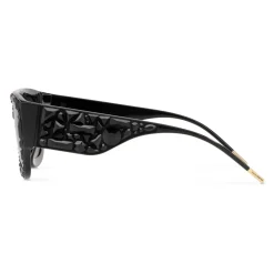 Dolce & Gabbana - King Domenico Sunglasses - Black with Black Crystals - Dolce & Gabbana Eyewear - Avvenice