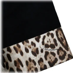 Dolce & Gabbana - Leopard Print Trim Bathrobe - Dolce & Gabbana Exclusive Luxury Collection - Avvenice