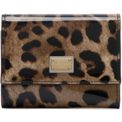Dolce & Gabbana - Leopard Print Calf Skin Bi Fold Wallet - Dolce & Gabbana Exclusive Luxury Collection - Avvenice