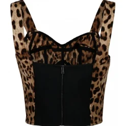 Dolce & Gabbana - Leopard Print Bustier Top - Dolce & Gabbana Exclusive Luxury Collection - Avvenice