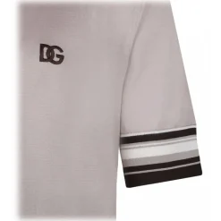 Dolce & Gabbana - Light Grey Polo Shirt - Dolce & Gabbana Exclusive Luxury Collection - Avvenice