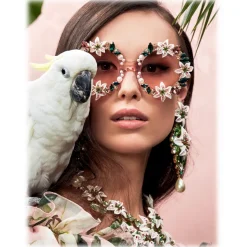 Dolce & Gabbana - Lilium Sunglasses - Pink - Dolce & Gabbana Eyewear - Avvenice